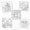 Livro de colorir - easy and bold - Cozy Friends - Imagem 2