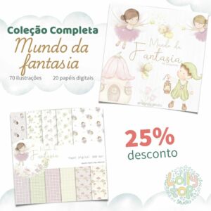 Mundo da fantasia ilustração de fadas e duendes