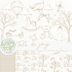 Toile de jouy - Brinquedos - Beje