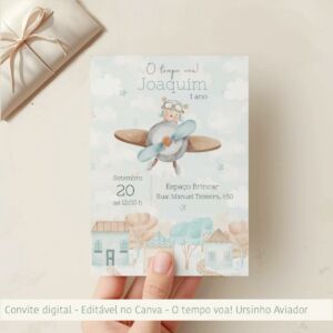 Convite de Aniversário - O Tempo Voa!