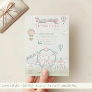 Convite de Aniversário - Parque Encantado