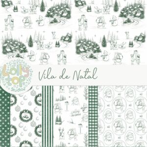 Vila de Natal | Lollytop Studio® – Estilo Toile de Jouy | Estampas