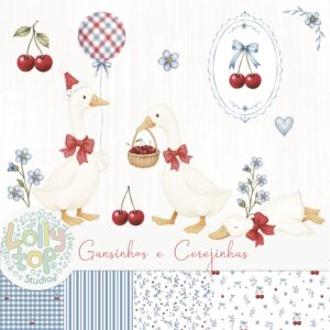 Gansinhos e Cerejinhas - Cerejinhas Vintage